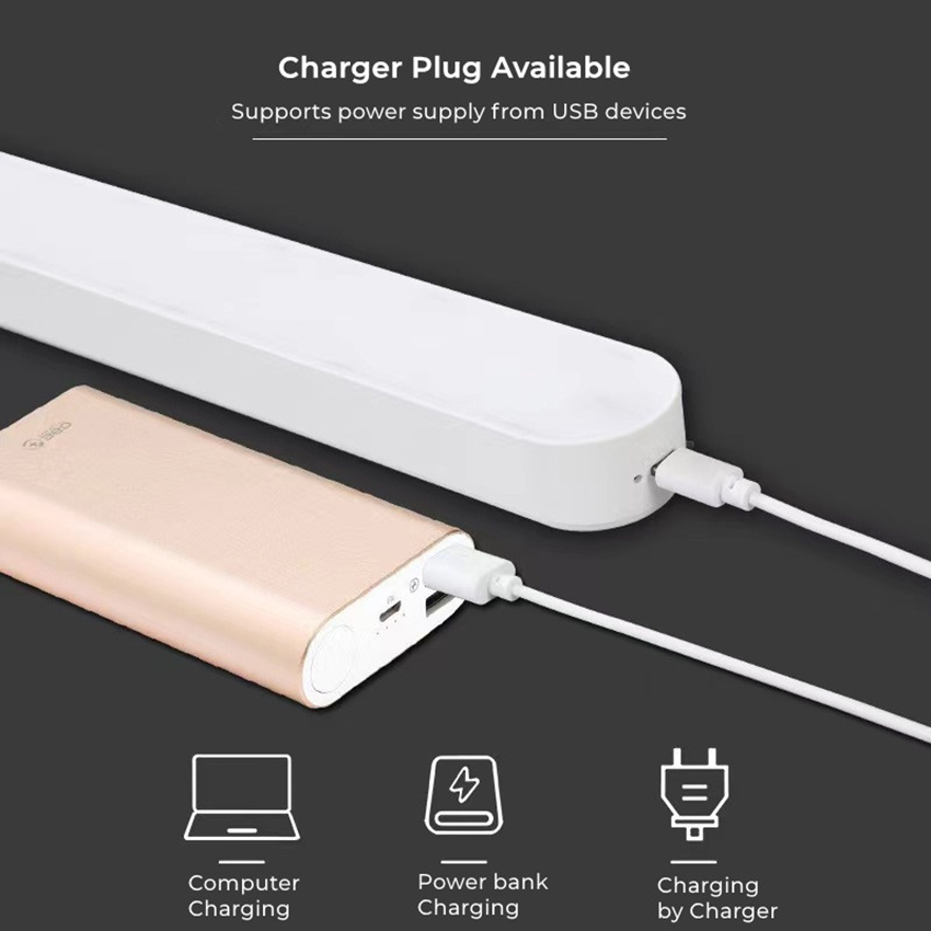 Vimite 3 Colors Wireless Desk Lamp With Remote Control USB Rechargeable Touch Reading Table Light With Angle Adjustment Plate Dimmable Eye Protection Bar Night Lamp for Room Wall Bedroom Dormitory Under Cabinet Lighting