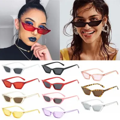 【COD&Ready Stock】Vintage Cat Eye Women Sunglasses Fashion Small Frame UV400 Sun Glasses Street Eyewear