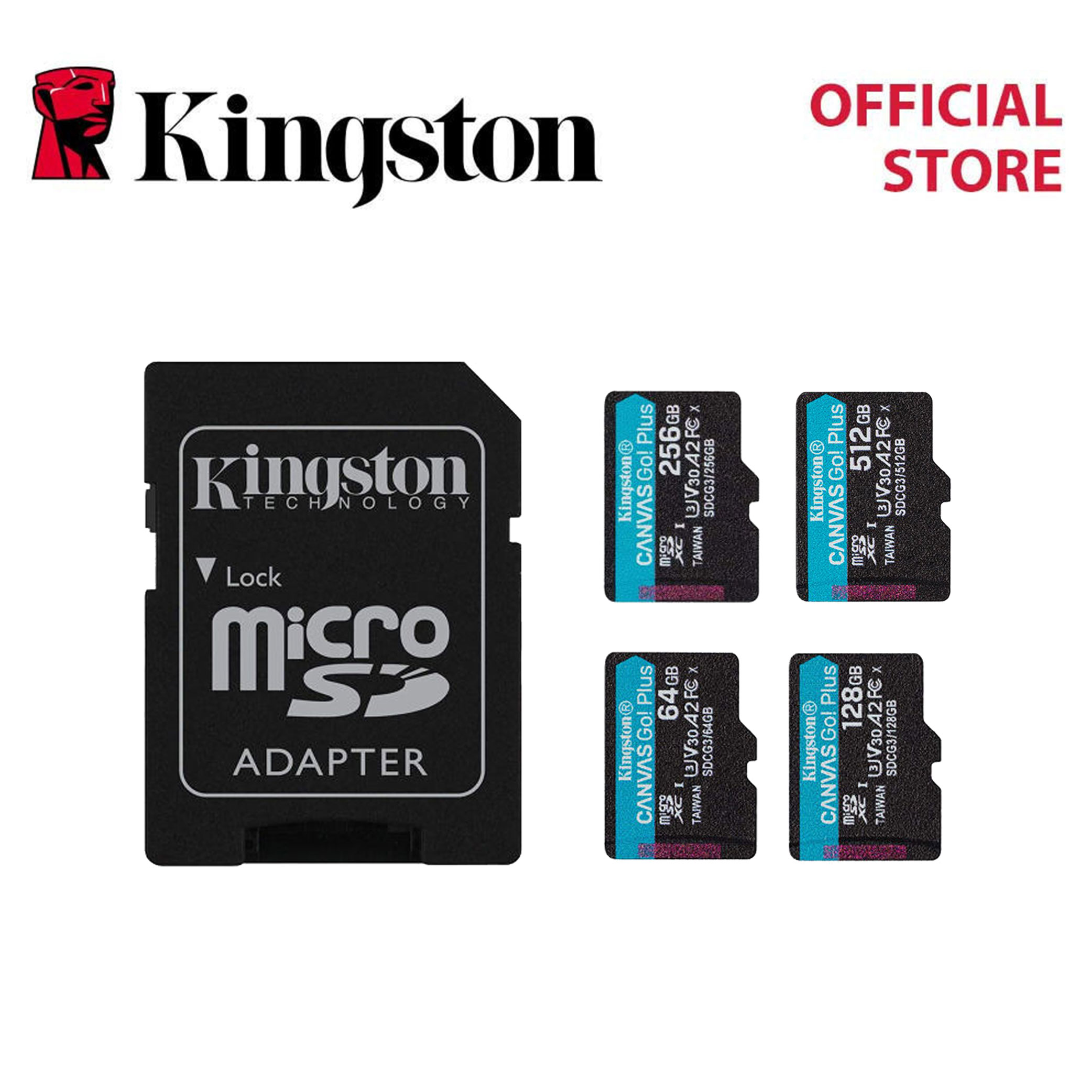 Kingston Canvas Go Plus 64GB/128GB/256GB/512GB MicroSDXC MicroSD