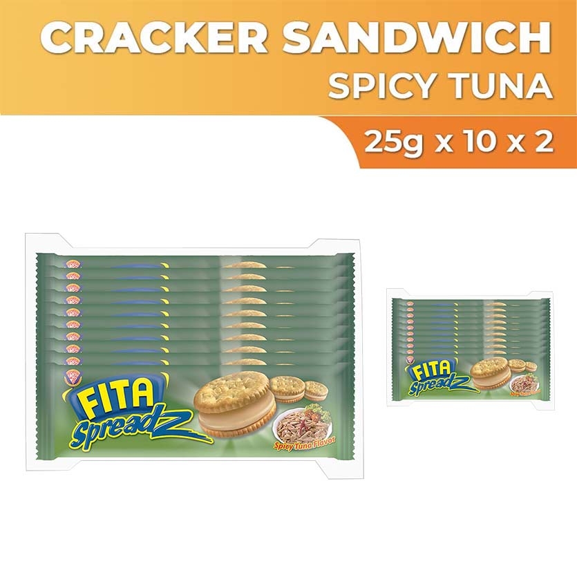 Fita Spreadz Sandwich Crackers Spicy Tuna 25g x 10 X 2 Lazada PH