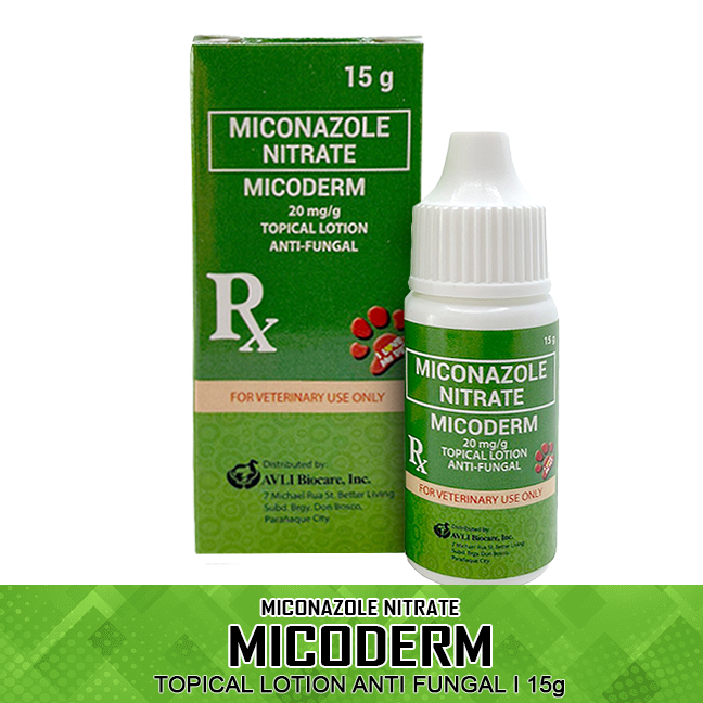 Micoderm Topical Lotion AntiFungal Miconazole Nitrate Ear and Skin