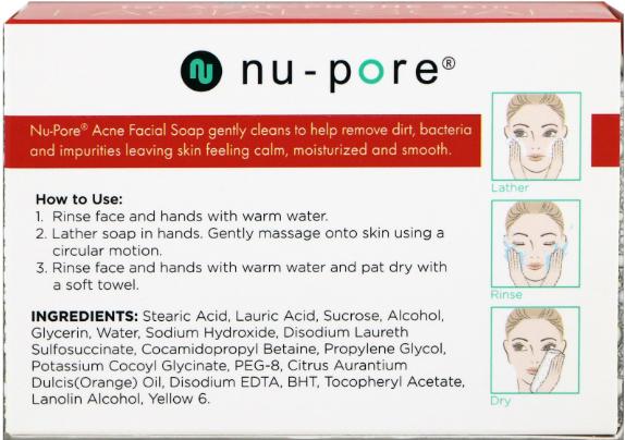 nu pore cleansing facial bar