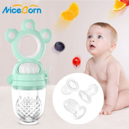 NiceBorn Silicone Fruit Pacifier for Babies 4M-3T