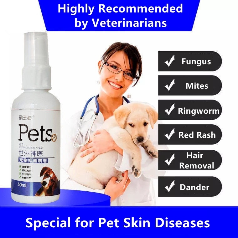 security Dog skin treatment spray Anti fungal removes mites dog ...