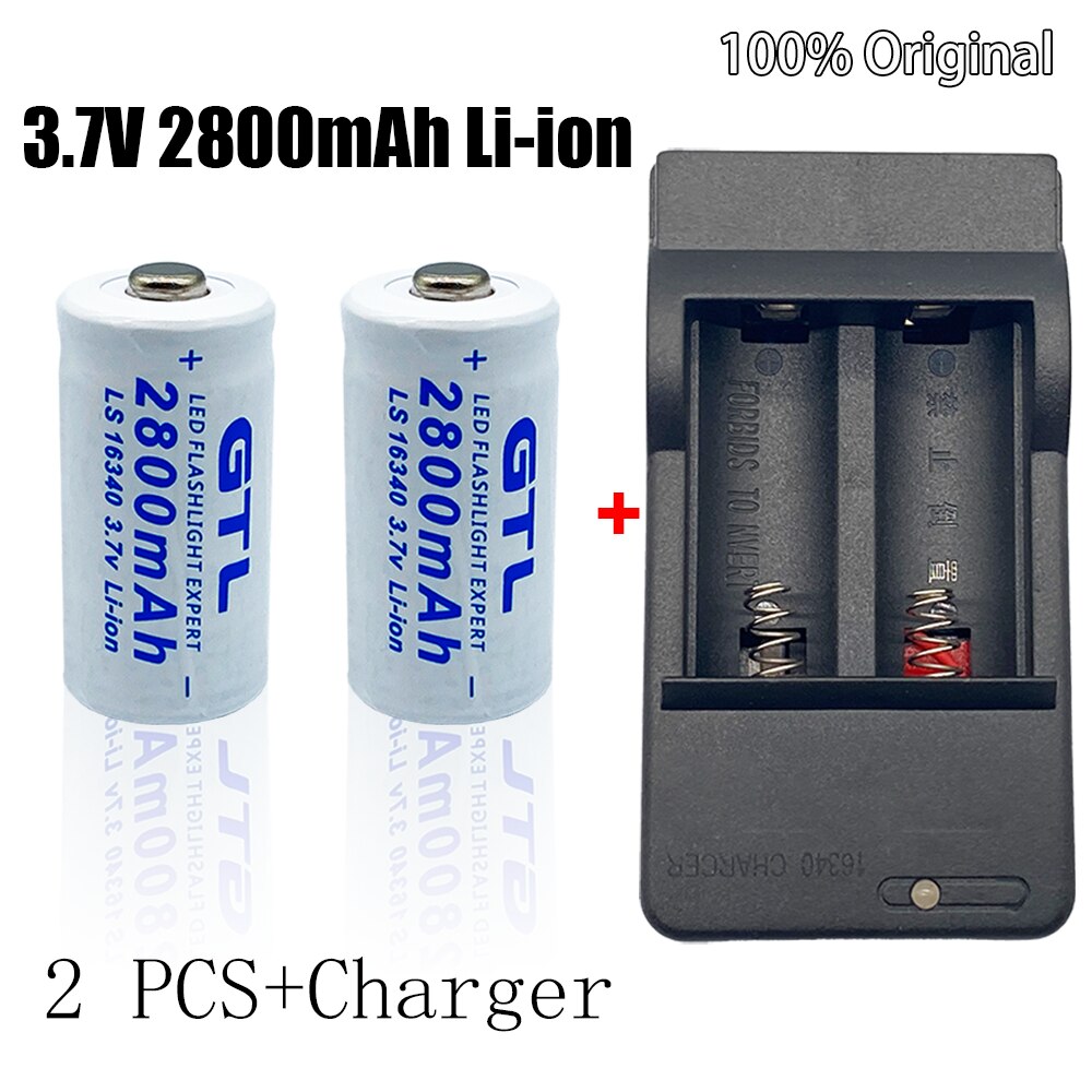 Cr 123a 3v Lithium Battery 100% Original 16340 Battery CR123A 16340 Battery  2... - Grandado Cr123a Rechargeable Batteries