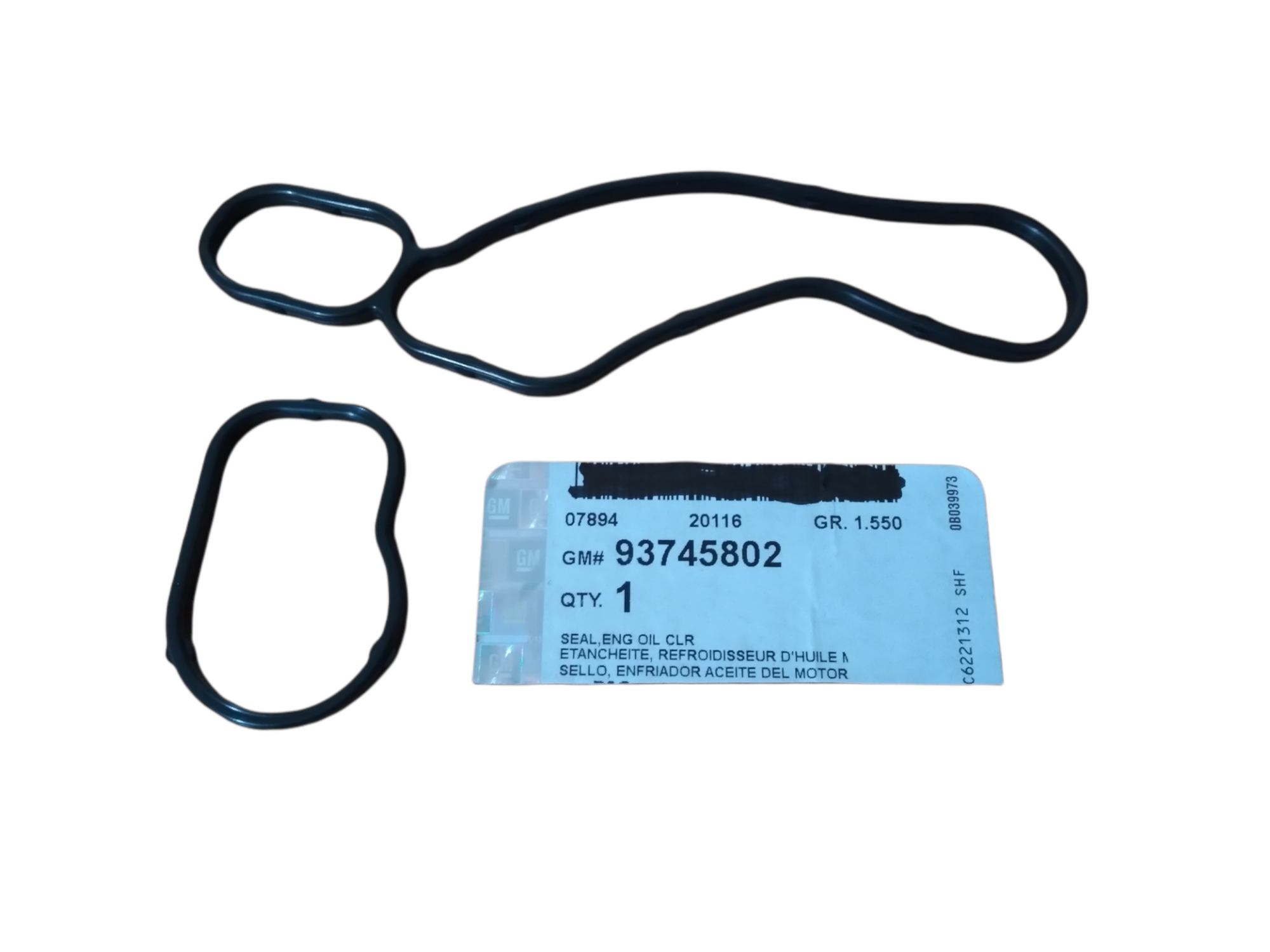 93745802 ENGINE OIL COOLER SEAL CHEVROLET CAPTIVA / 26410 Lazada PH