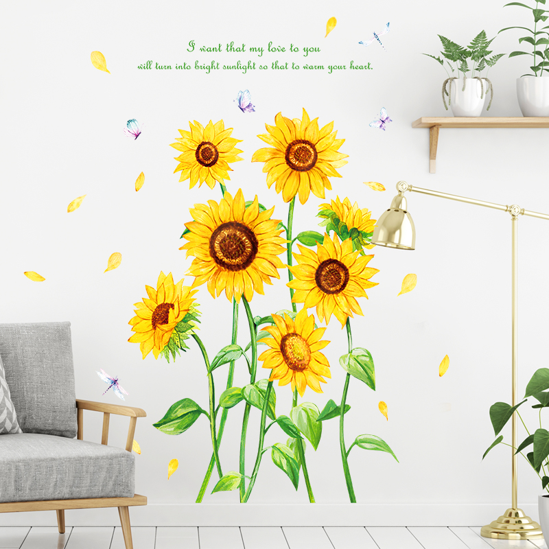 Details about   Flower Wall Sticker Decal Removable Pvc Wall Sticker Home Décor 