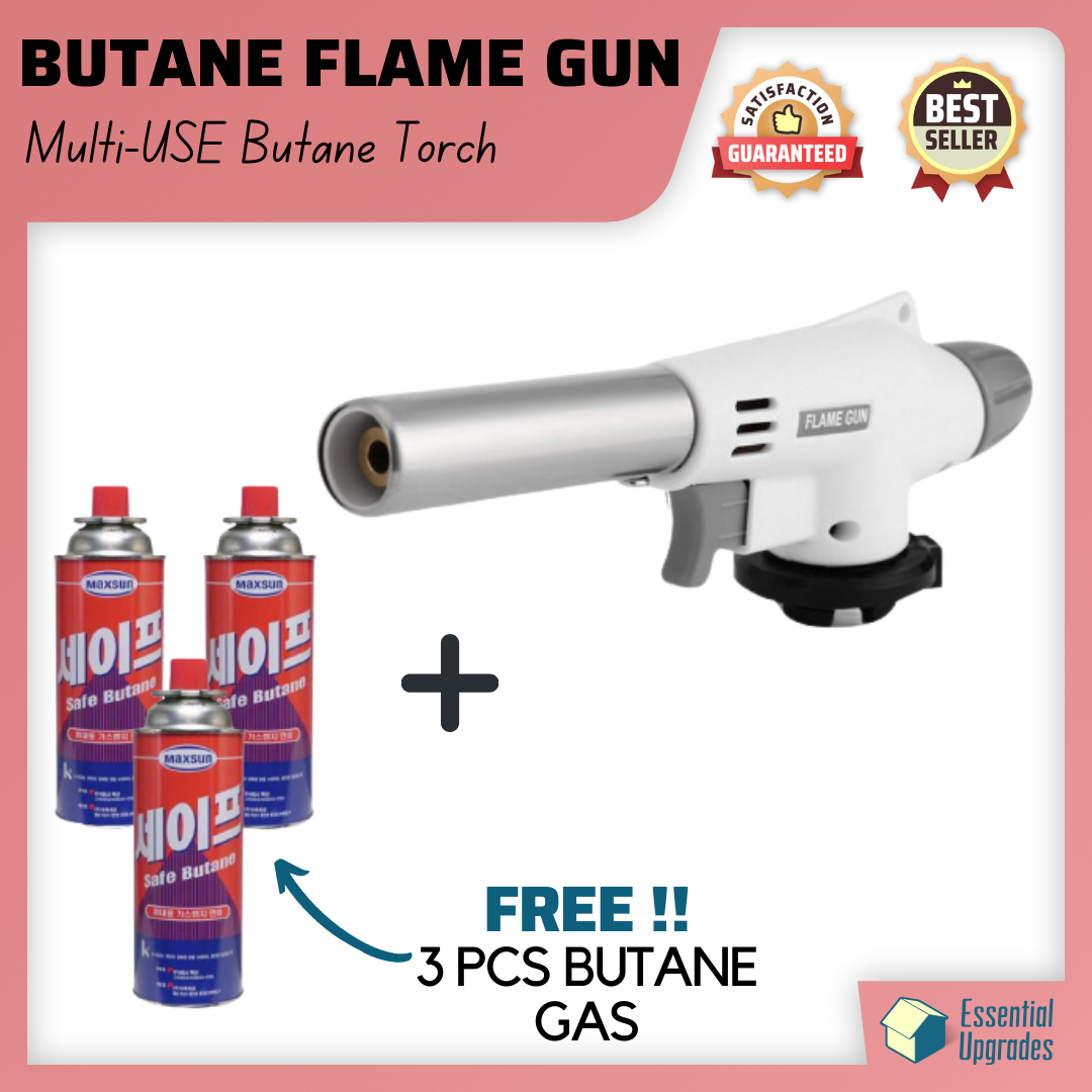 Butane Flame gun l FREE 3 PCS BUTANE GAS TORCH l Auto Ignition Blow Jet