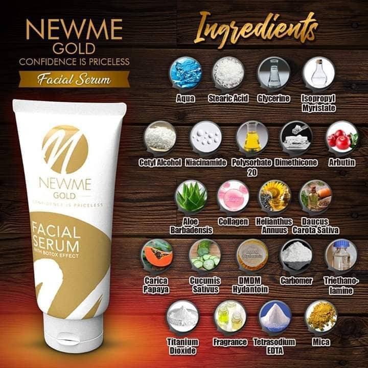 newme gold facial serum