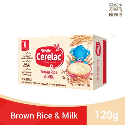 CERELAC Brown Rice and Milk Infant Cereal 120g