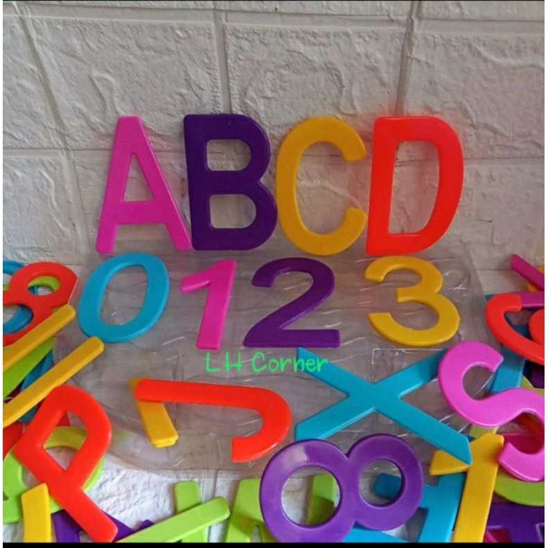 Jumbo Alphabet And Numbers For Kids - Colorful And Hard Plastic - Non-Toxic  *(Safe And Enjoyable)* | Lazada Ph