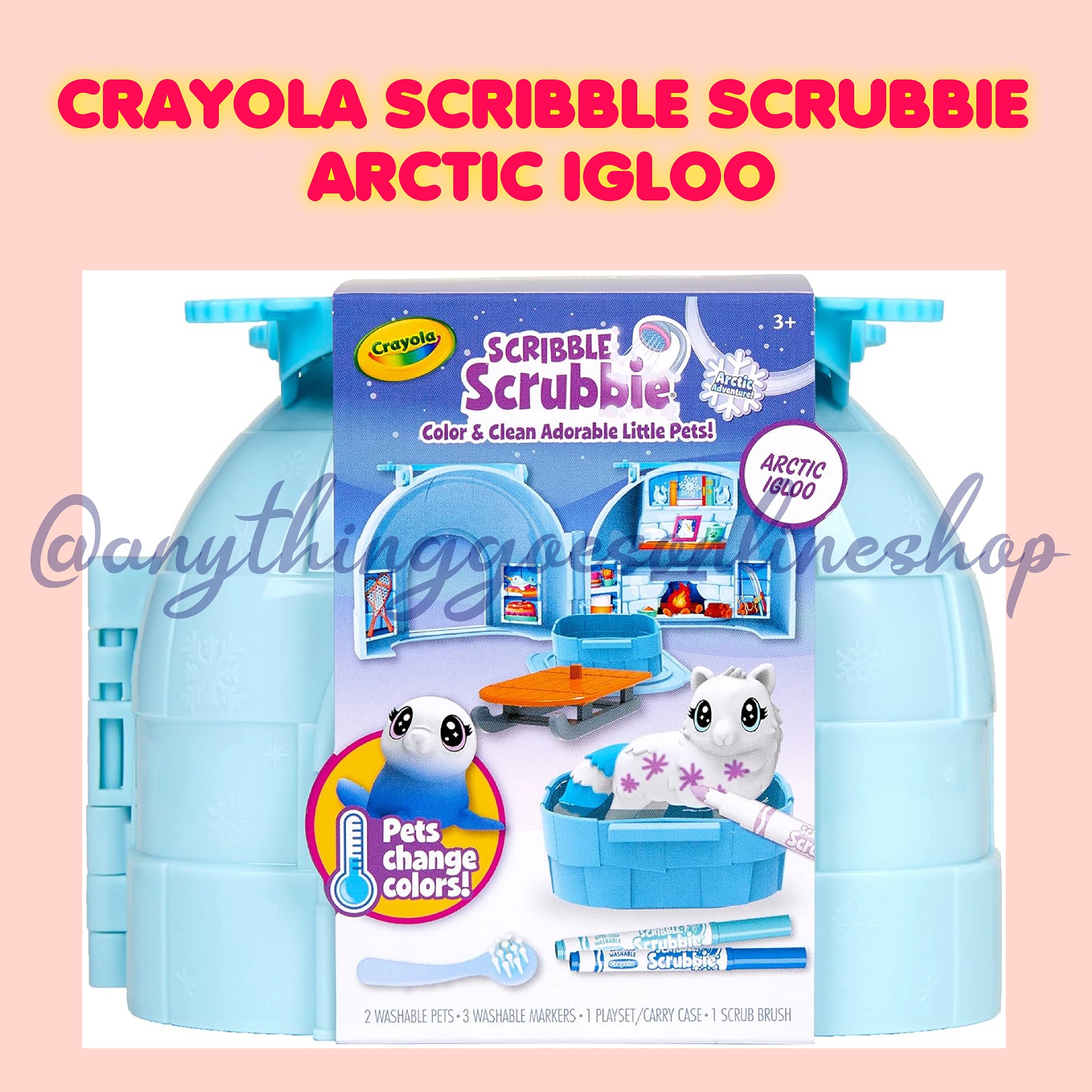 Scribble Scrubbie Arctic Igloo Playset, Crayola.com