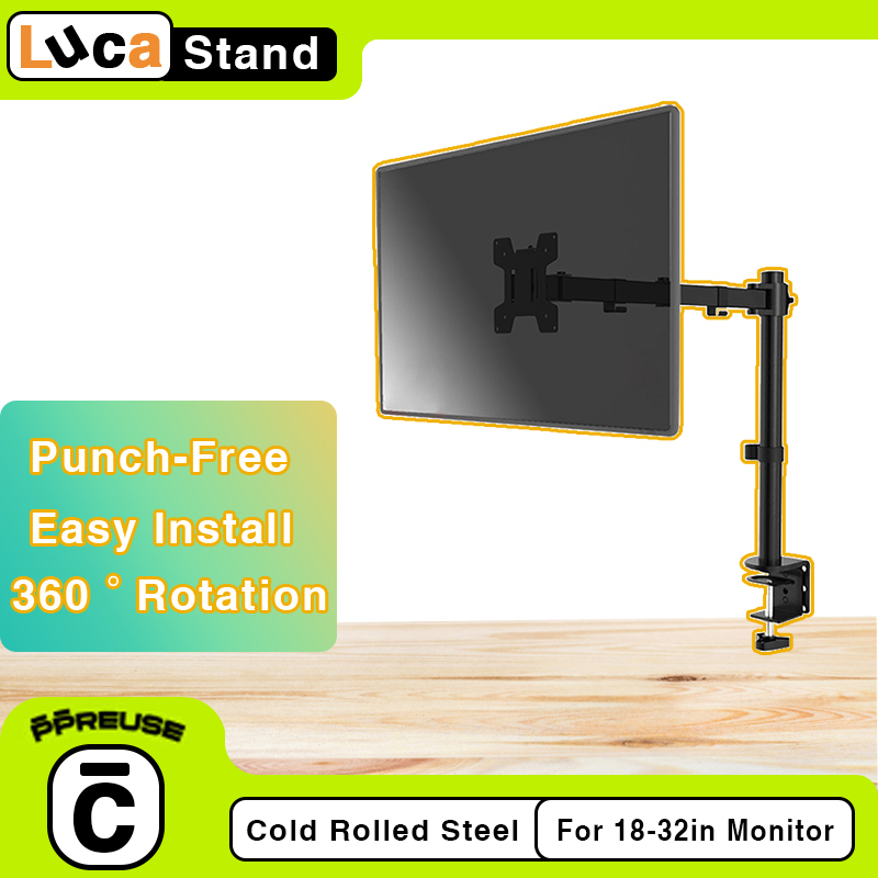 【Manila Stock】Single Monitor Holder Stand Adjustable Vesa TV Desk Stand