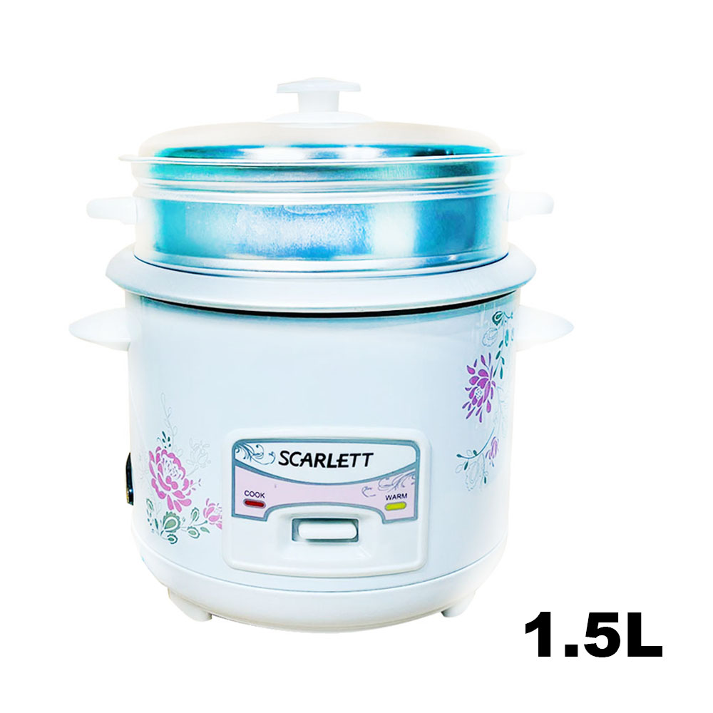 1/1.5L Stainless Steel Automatic Electric Rice Cooker With Steamer Heat ...