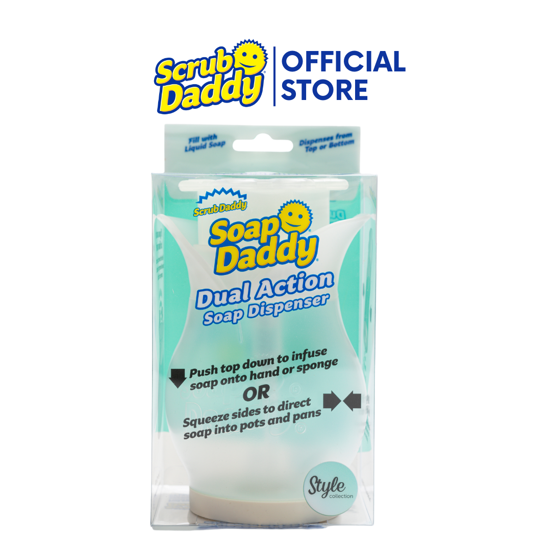 Soap Daddy Dual Action Soap Dispenser Scrub Daddy Push Top Down