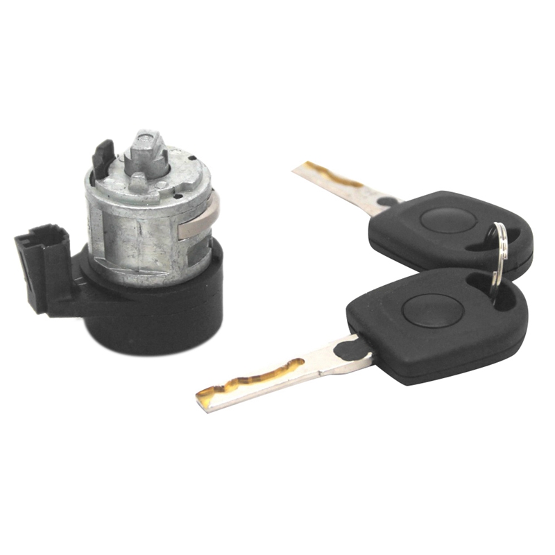 3B0905855C 107905855CB Ignition Switch Lock Barrel Set for Passat Seat Bora Golf A2 A3 A4 A6 A8
