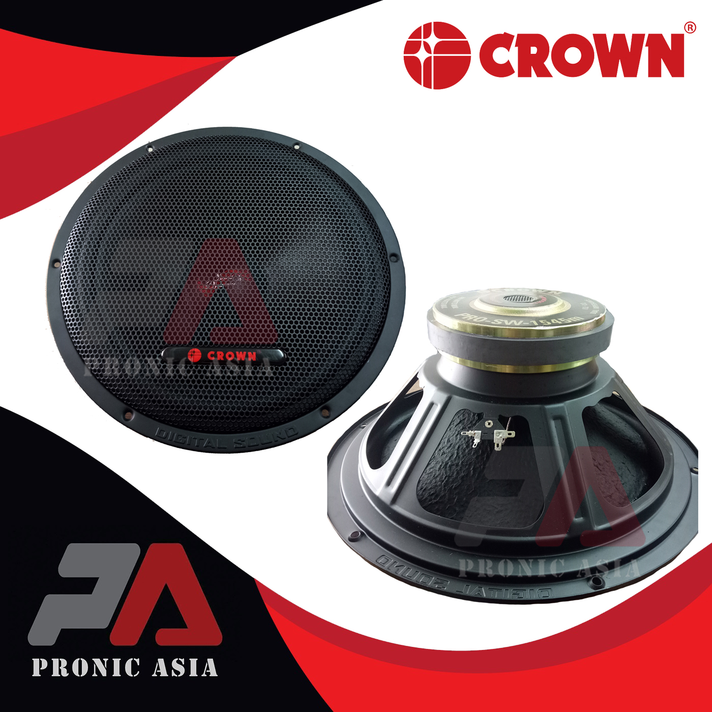 CROWN 15 inches 450 watts Subwoofer 
