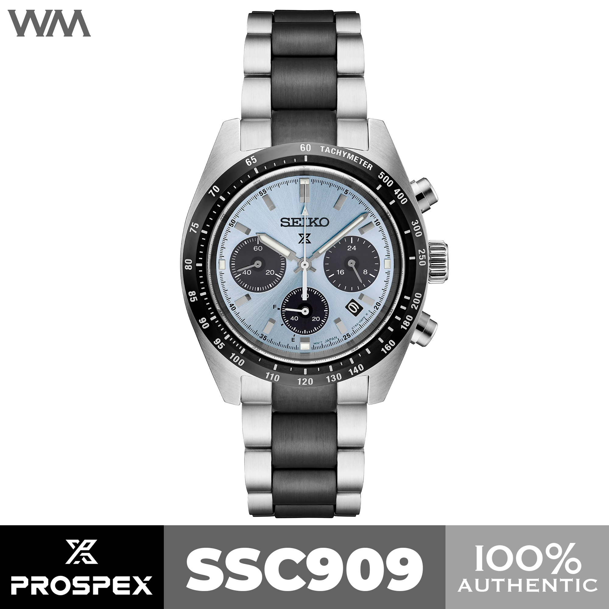 Seiko Prospex Limited Edition Speedtimer Ice Panda Solar Chronograph  Stainless Steel Watch SSC909 | Lazada PH