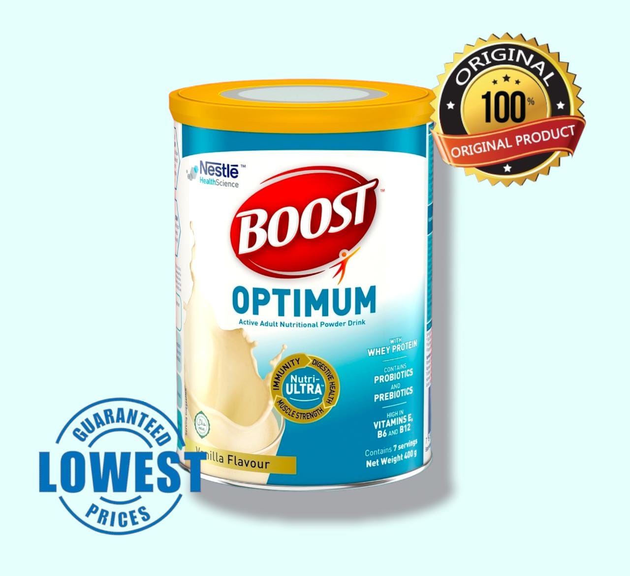 Boost Optimum 400g Vanilla Flavor Original Expiration 2024