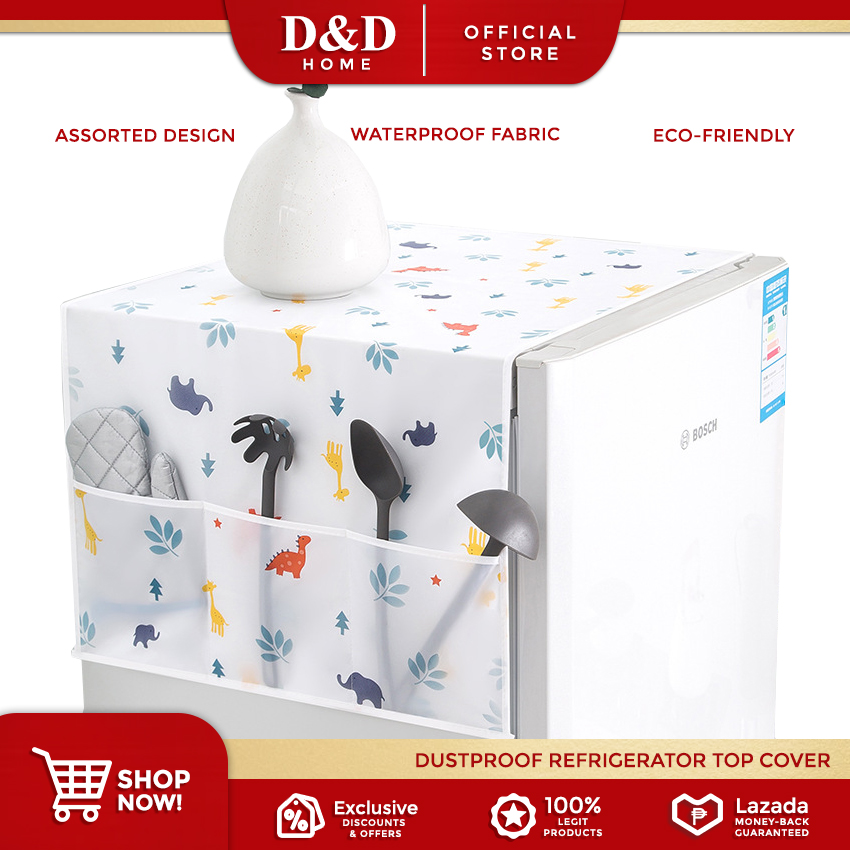 D&D Home Waterproof Refrigerator Top Cover Dust & Dirt Proof PEVA