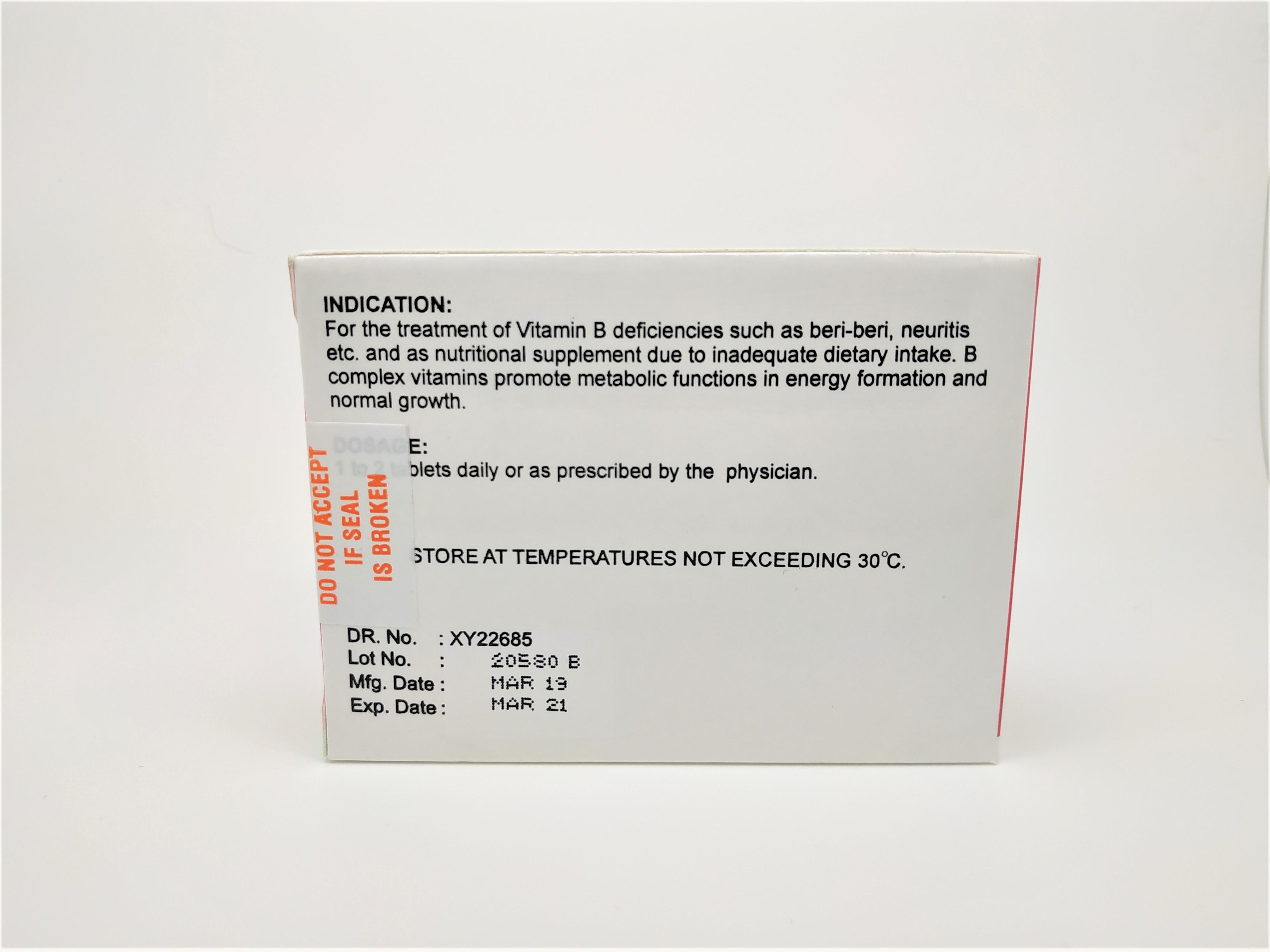 Vitamin B Complex REVITAPLEX 100 Tablets review and price