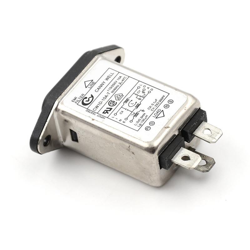 Hitn 1pcs emi rfi filter ac 250v 10a cw1d-10a-t suppressor power line noise filter
0
0
0
0
0