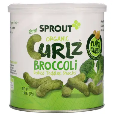 Sprout Organic, Curlz, Broccoli, 1.48 oz (42 g) from US