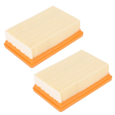2X Vacuum Cleaner Filter Replacement For KARCHER Flat-Pleated MV4 MV5 MV6 WD4 WD5 WD6 P PREMIUM WD5