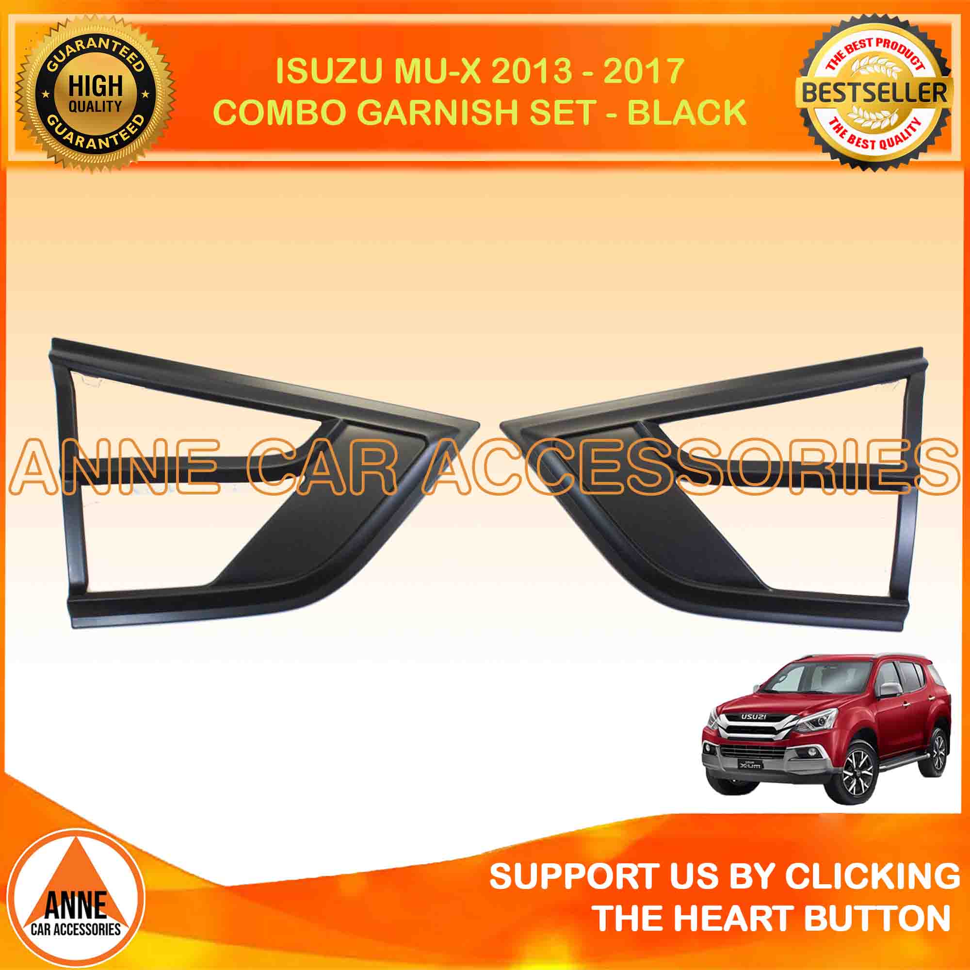 Isuzu MU-X / MUX 2013 2014 2015 2016 2017 Black / Chrome / MU-X