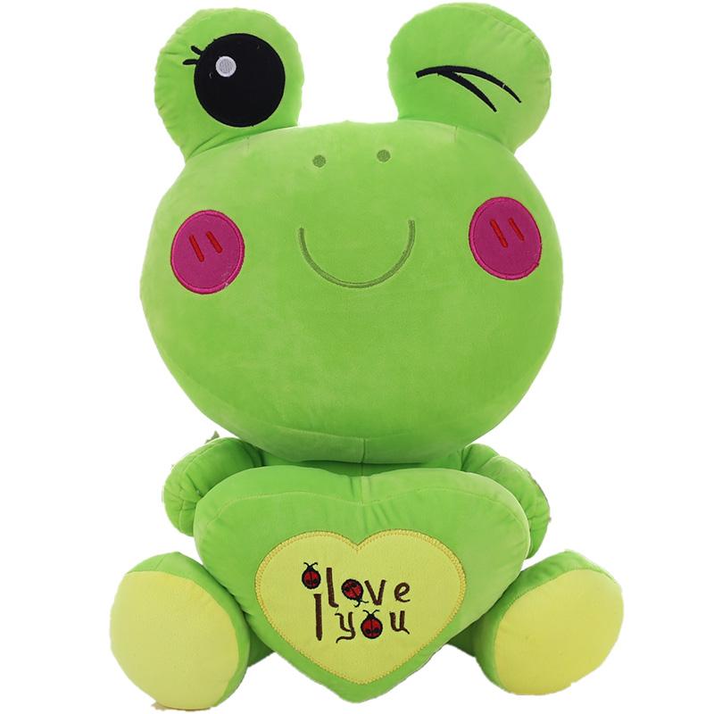 Frog doll. Плюшевая жаба с подозрительным лицом купить.