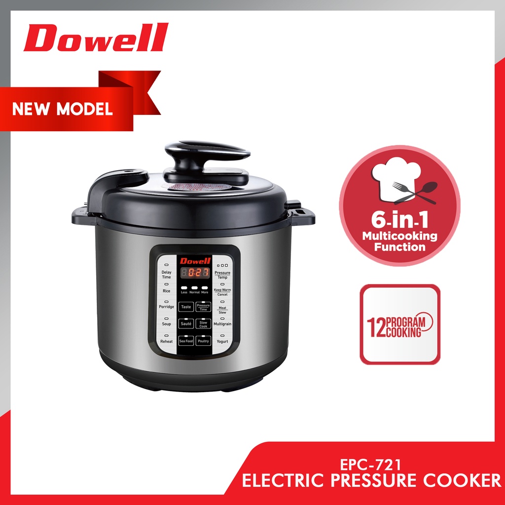 Dowell EPC721 6in1 Multi Cooker Electric Pressure Cooker Lazada PH