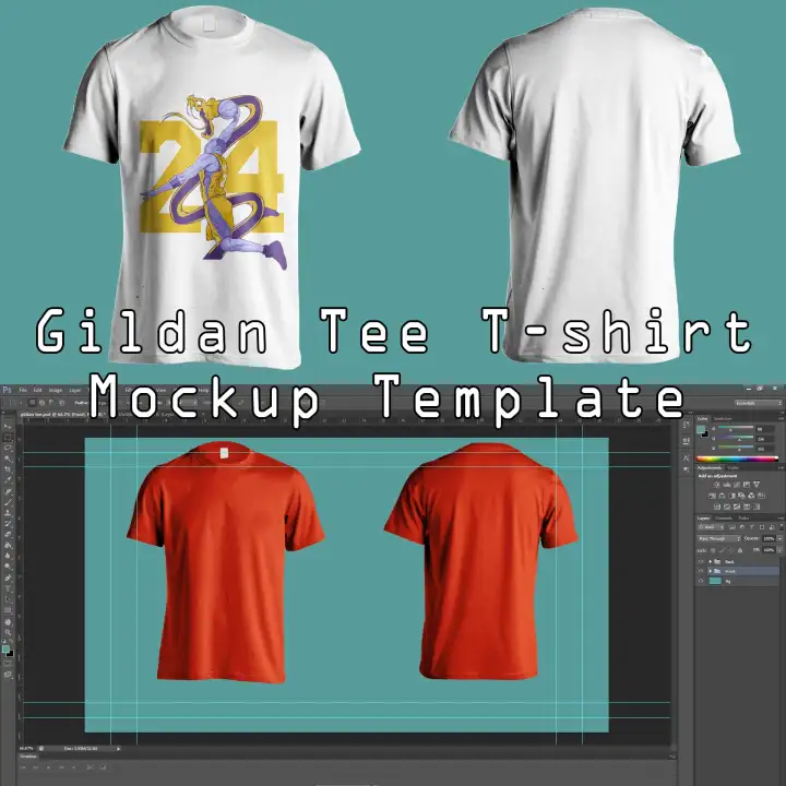 Gildan Tee T Shirt Mockup Template Psd File Lazada Ph