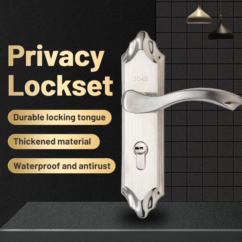 304 stainless steel silent door lock Door Knob AntiTheft Room door