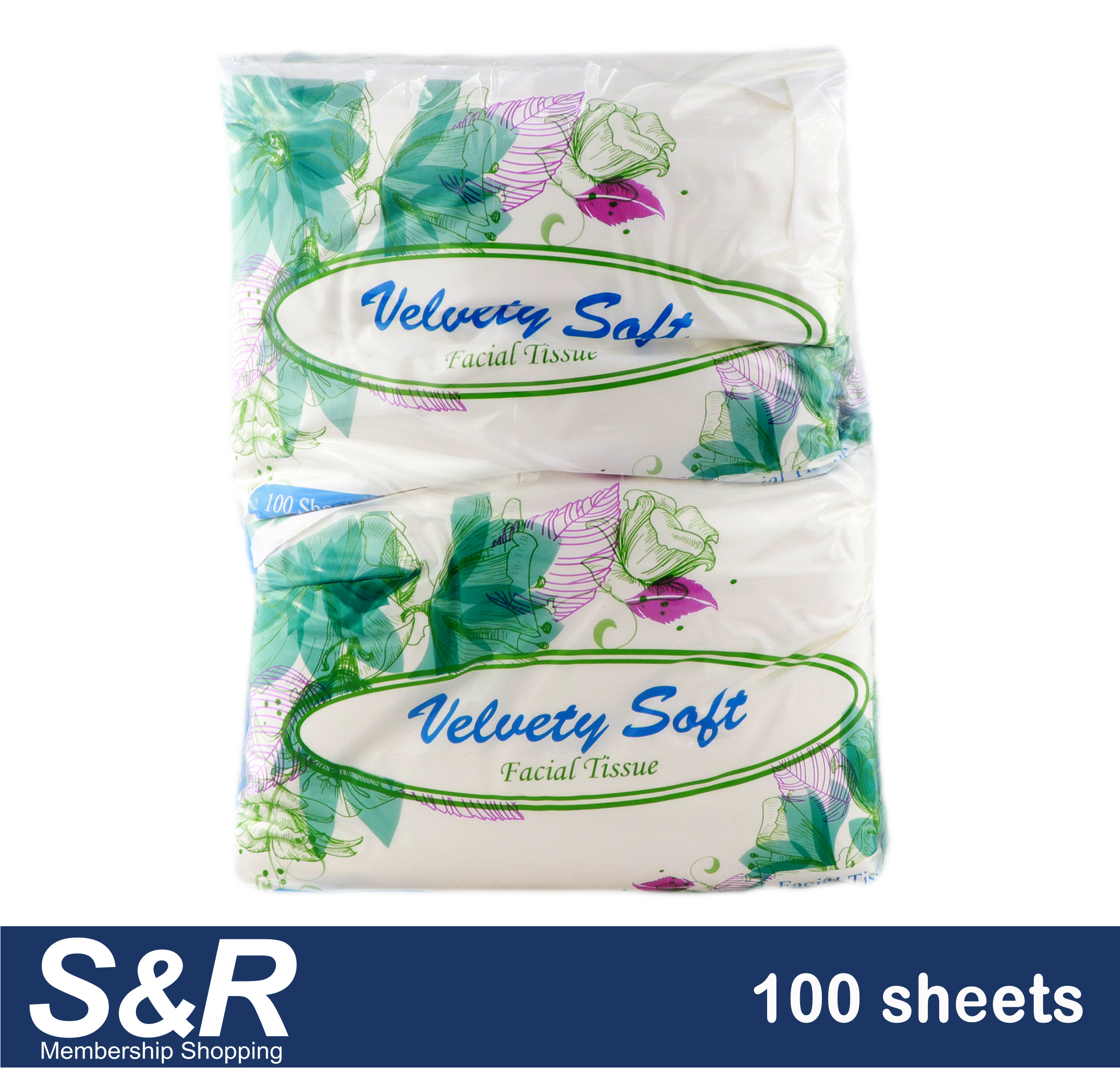 Velvety Soft Facial Tissue 100 sheets