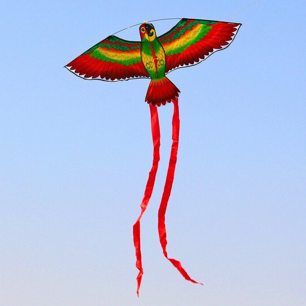 NEW Kites For Kids Children Lovely Cartoon Red Kites Flying Line Without U7M8 