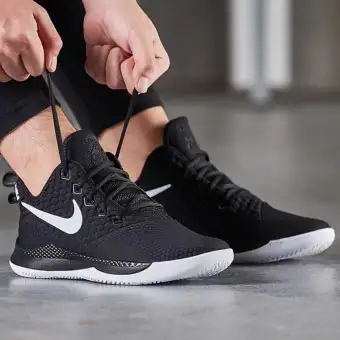 lebron james black and white shoes