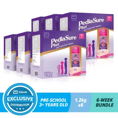 Pediasure Plus Strawberry 1.2KG For Kids Above 3 Years Old Bundle of 6