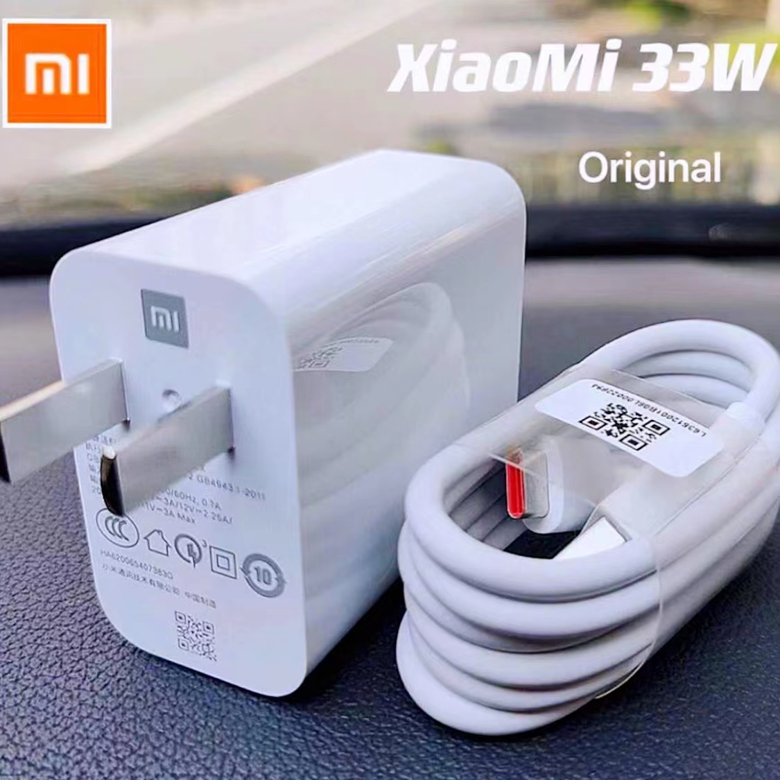 thumbnail image 2 of Original Xiaomi 27W Fast Charger Turbo Charge Adapter With USB-C Cable - For Mi 9, 10, Redmi Note 7/8 2 of 5