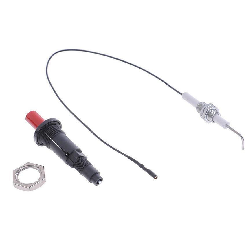 Kit Accensione Piezo Con Elettrodo E Cavo 30cm – Generatore Scintilla Push Ignitor