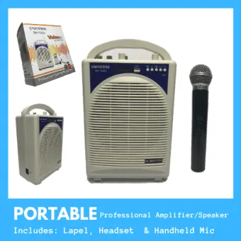 portable amplifier with mic and speaker