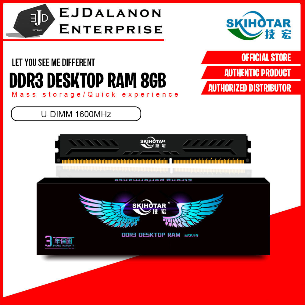 Skihotar Ddr3 Ram Skihotar Desktop RAM DDR3 8GB 1600Mhz DDR3 8GB
