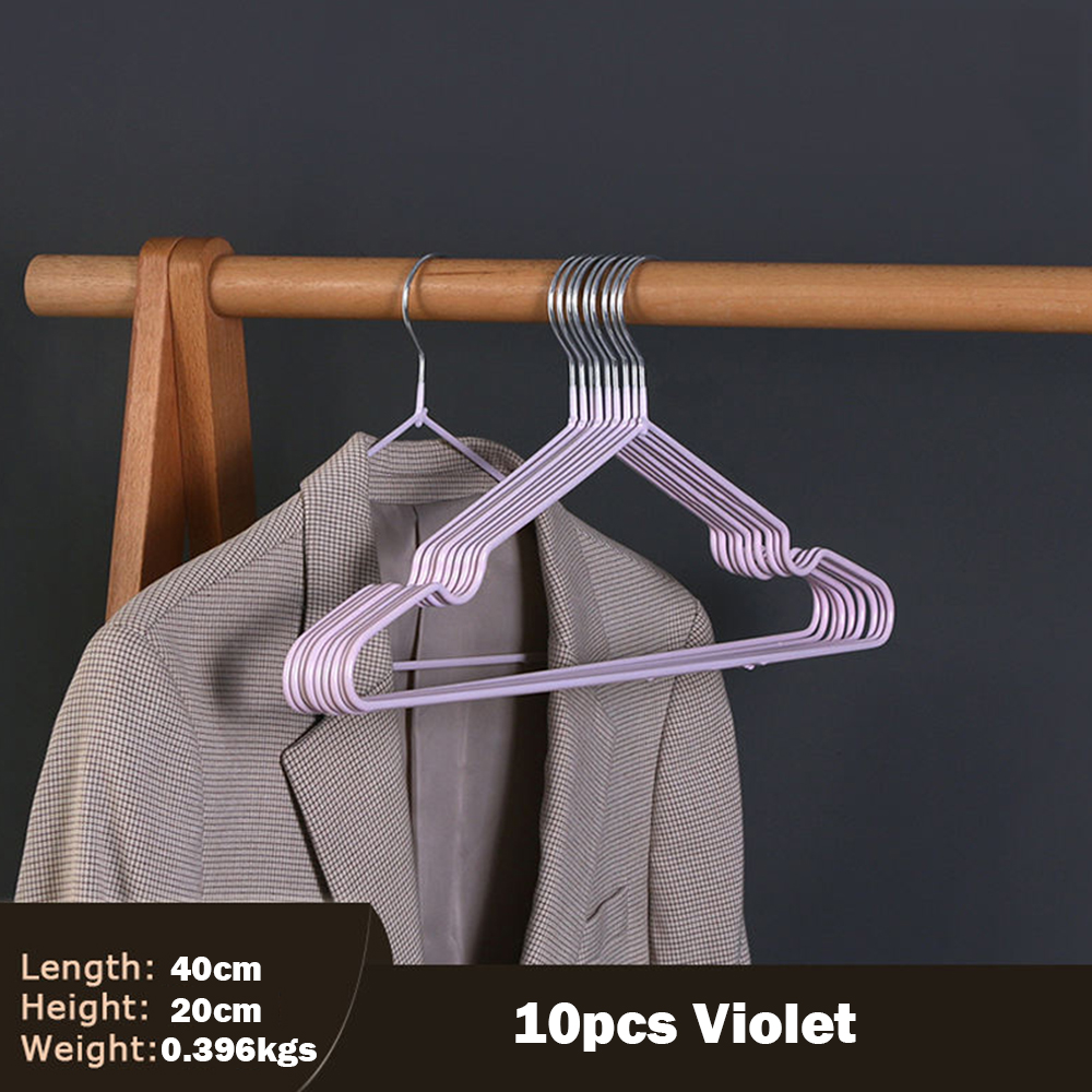 10pcs/lot Non-Slip Velvet Hangers Ultra Thin Space Saving 360