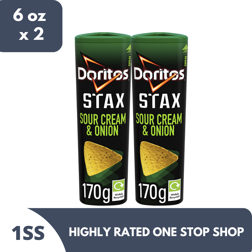 Doritos Stax Sour Cream Onion Flavor Corn Chips 6 oz x 2 Lazada PH