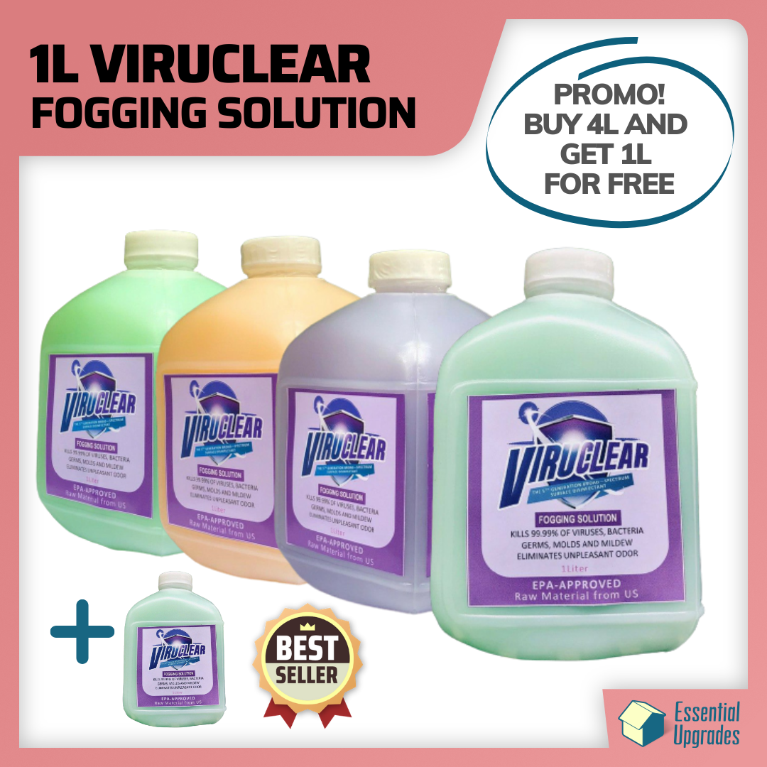 1 Liter Viruclear Fogging Solution l EDA Approved l Fog Machine