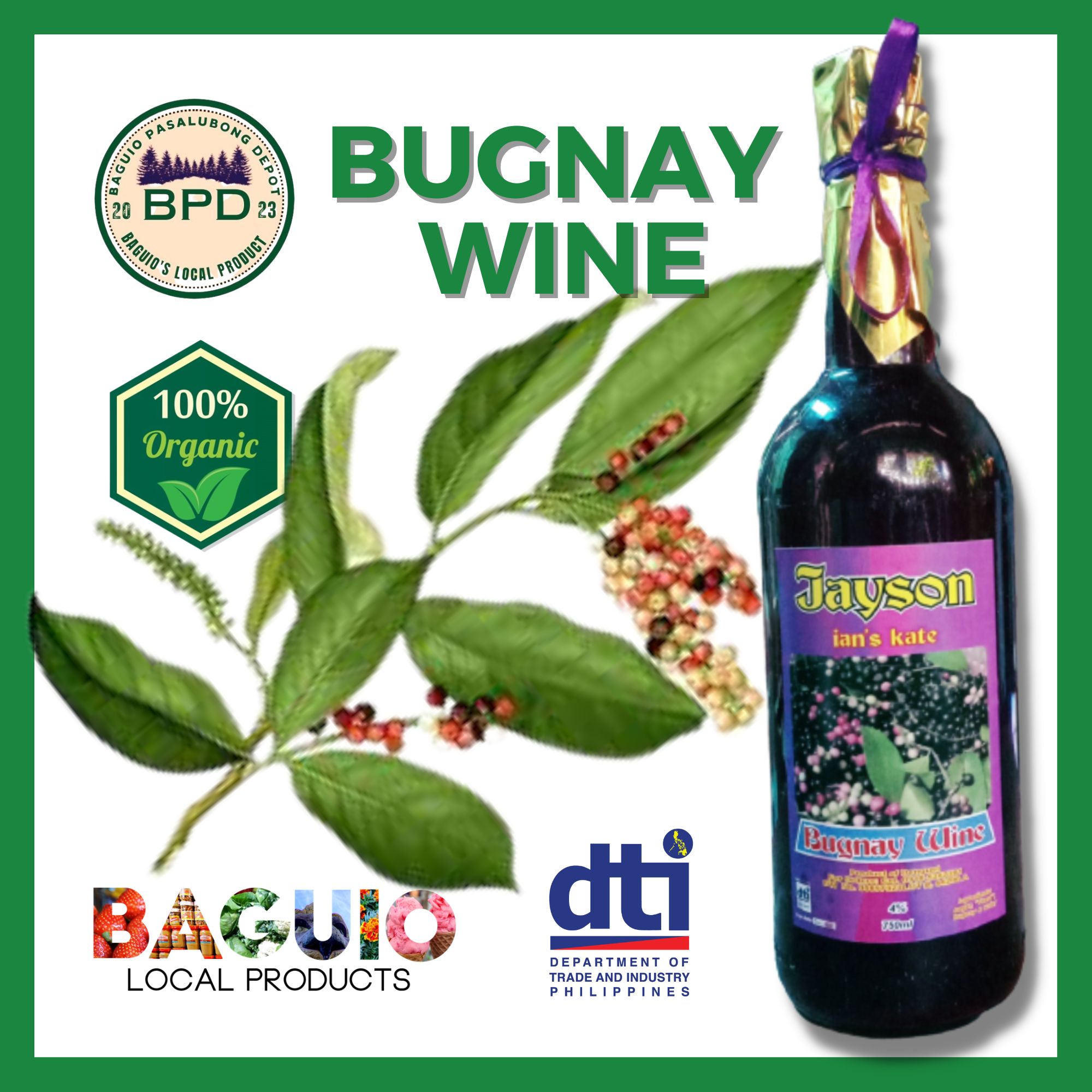 BAGUIO PASALUBONG DEPOTAUTHENTIC JAYSON PRODUCTTRADITIONAL BUGNAY