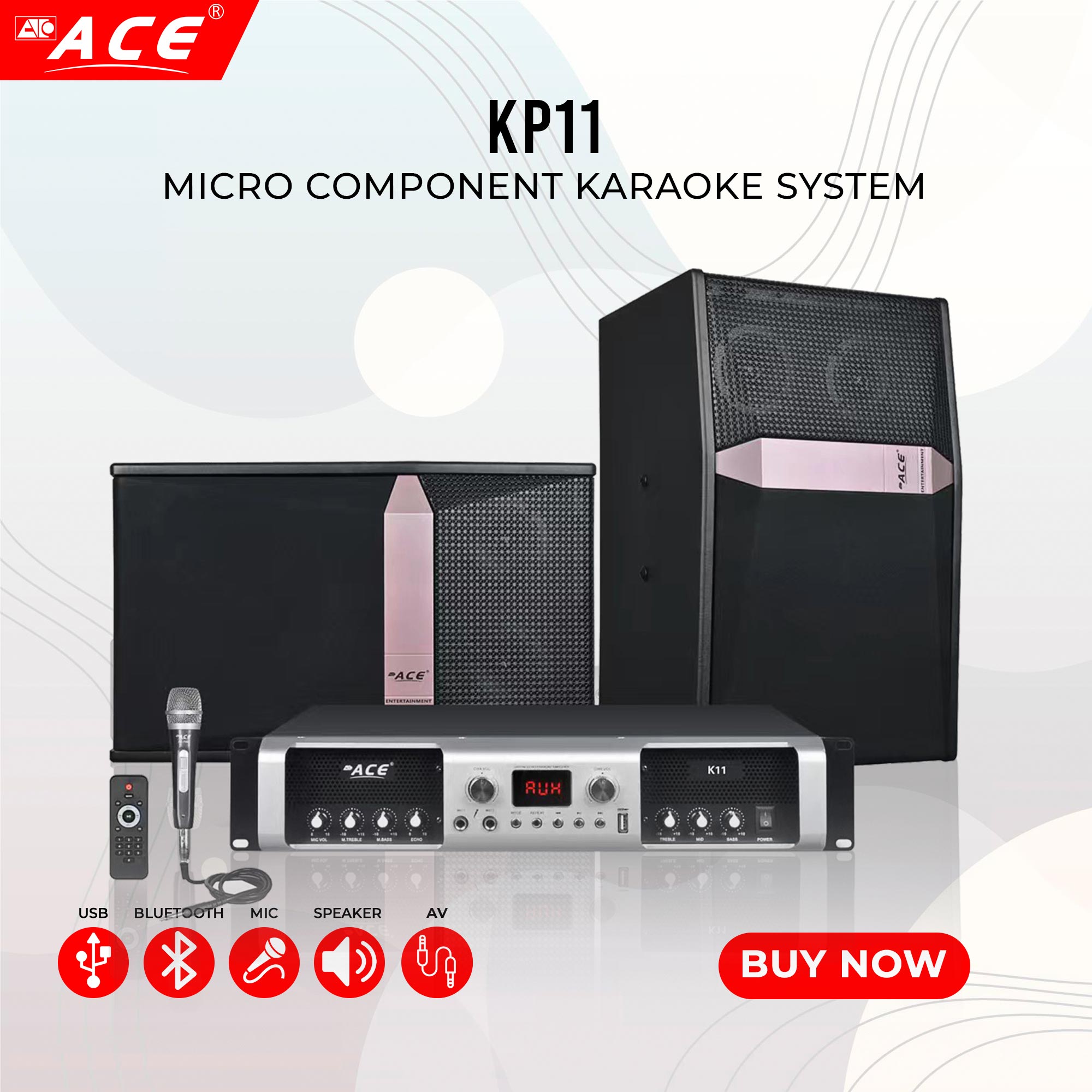 ACE KP11 Micro Component Karaoke System Set Lazada PH