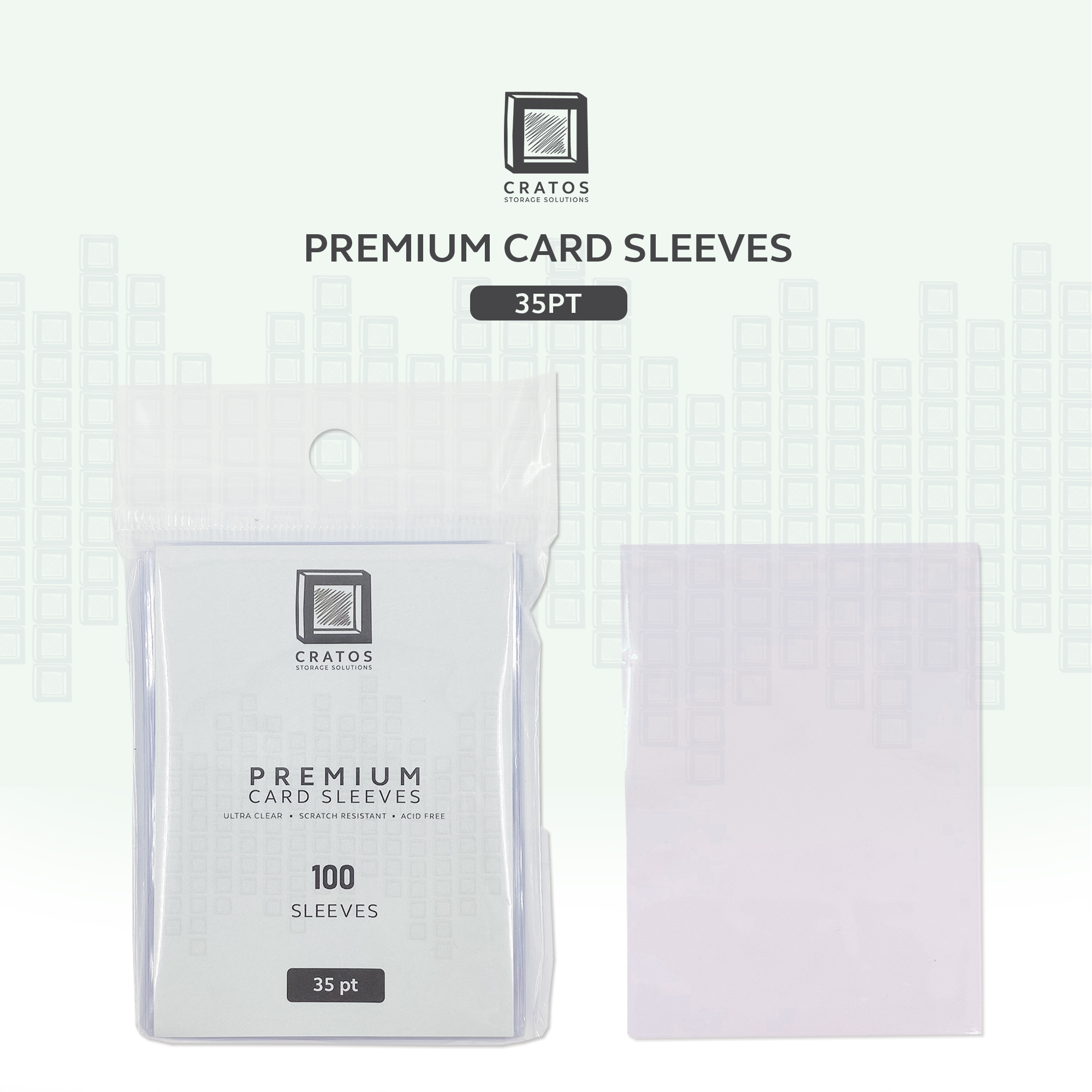 Premium Card Sleeves 35pt | 100pt | 130pt Clear Card Sleeve Protector ...