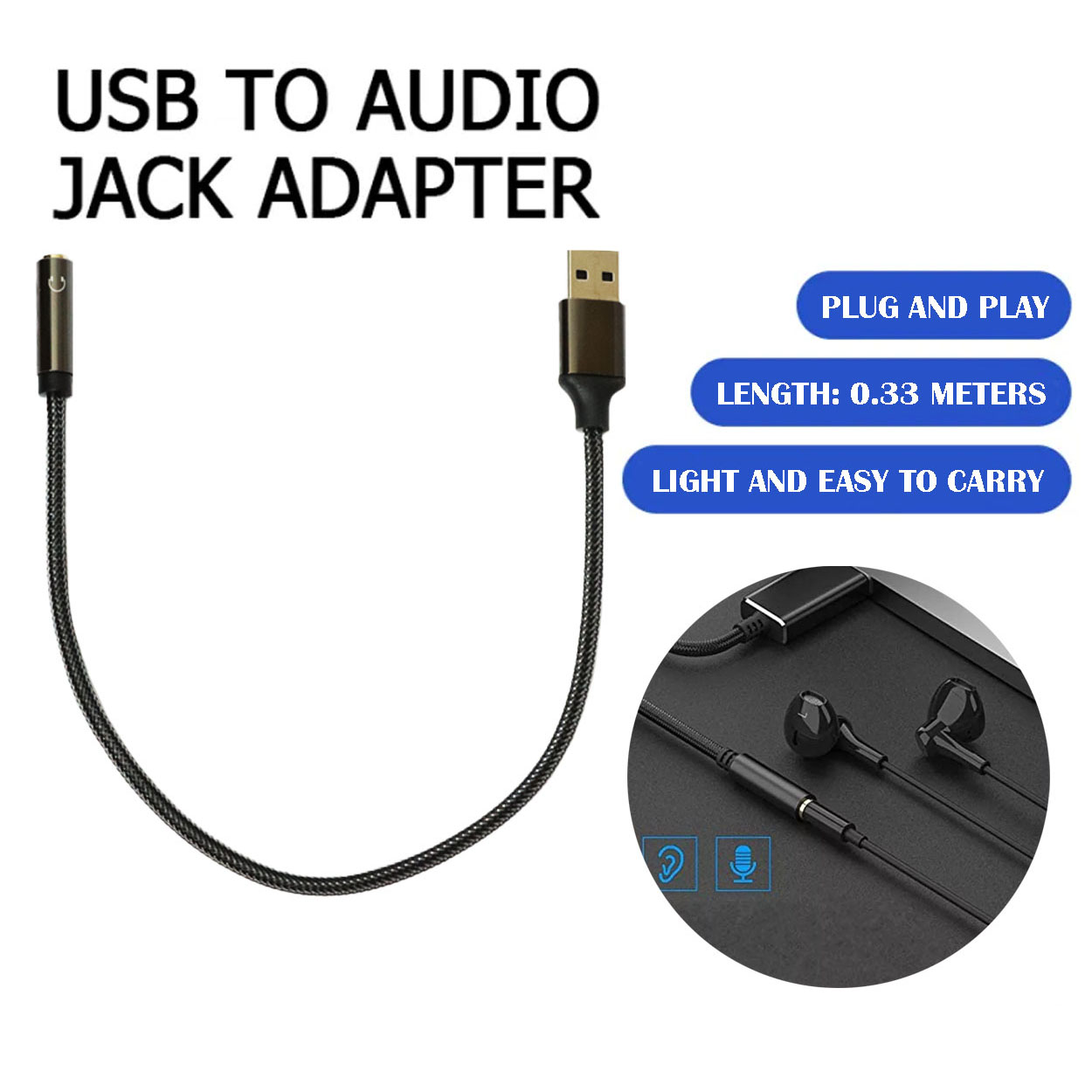 Jack Mm Usb Verilux Usb Type C To Audio Mm Headphone Jack Earphone