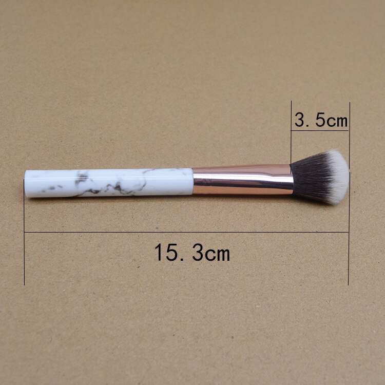 Marble Pattern Blush High Gloss Brush Oblique Head Face Repair Brush Powder  Makeup Brush Wholesale Beauty Makeup Tools Makeup Brushes Sets