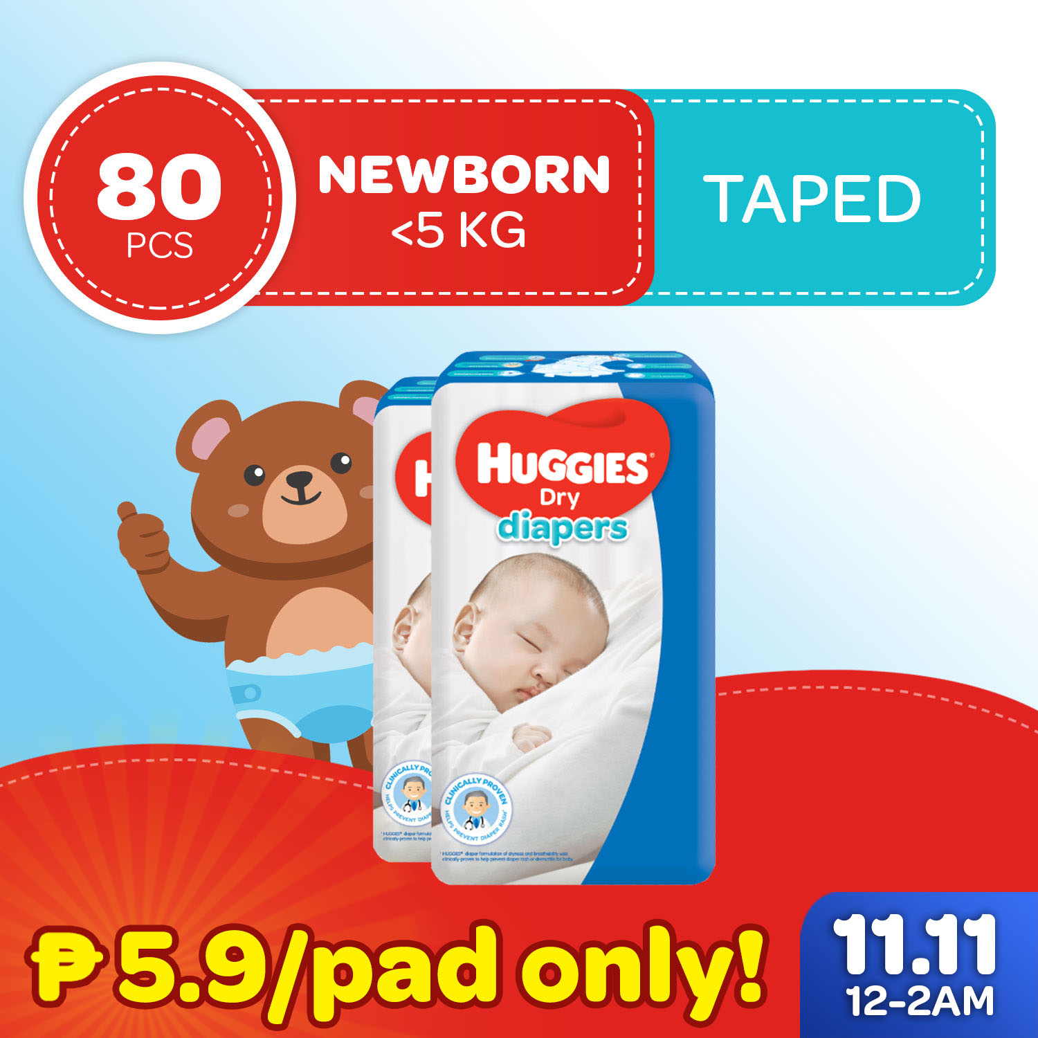 huggies newborn nappies price